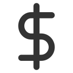 Dollar Sign SVG Icon